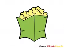 Pop-Corn Bild, Clipart, Illustration, Grafik, Zeichnung kostenlos