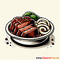 Sauerbraten Clipart zum Thema Essen