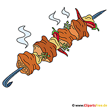 Schaschlik Grill Bild