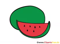 Wassermelone Zeichnung, Bild, Clipart