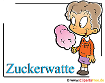 Zuckerwatte Clipart-Bild free