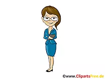 Business Woman Clipart, Cartoon, Image, Picture