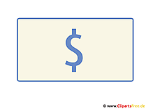 Dollarschein Clipart kostenlos zum Download