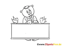 Mitteilung  Clipart, Bild, Zeichnung, Cartoon