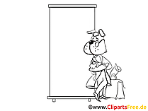 Plakat Clipart, Bild, Zeichnung, Cartoon