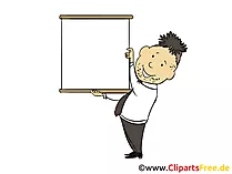 Plakat zur Beschriftung Bild, Clipart, Illustration