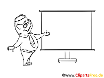 Plakatsaender Clipart, Bild, Zeichnung