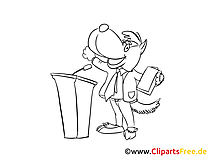 Podium Clipart, Bild, Zeichnung, Cartoon