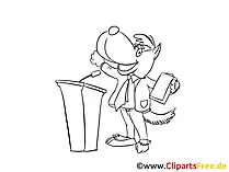 Podium Clipart, Bild, Zeichnung, Cartoon