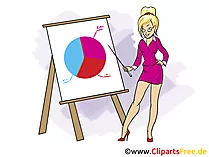 Praesentation Bild, Clipart, Grafik, Cartoon, Illustration