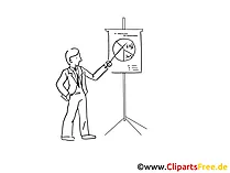 Präsentation Cliparts schwarz-weiss