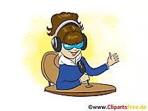 Radio DJ Bild, Cartoon, Clipart, Grafik