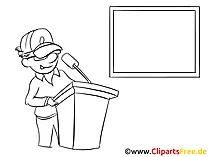 Rede halten Clipart, Bild, Zeichnung, Cartoon