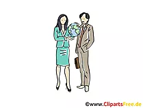 Reisebüro Clipart, Grafik, Bild, Cartoon
