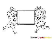 Schild zum Beschriften Clipart, Bild, Zeichnung