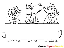 Sitzung Clipart, Bild, Zeichnung, Cartoon