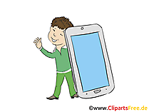 Smartphone Clipart, Bild. Grafik, Cartoon