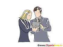 Teamarbeit Clipart, Grafik, Bild, Cartoon