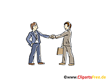 Vertragsabschluss Clipart, Grafik, Bild
