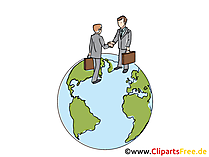 Weltkugel, Handel Clipart, Grafik, Bild