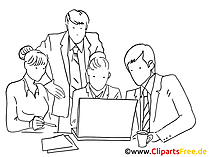 Werbeagentur Cliparts schwarz-weiss