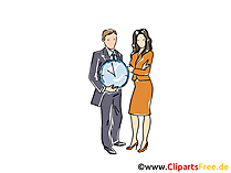 Zeitmanagement Clipart, Grafik, Bild