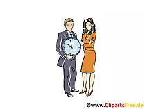 Zeitmanagement Clipart, Grafik, Bild