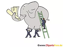 Ziele in Arbeit erreichen Clipart, Grafik, Bild