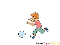 Kind spielt mit Ball Clipart, Bild, Cartoon, Comic, Grafik Kind spielt mit Ball Clipart, Bild, Cartoon, Comic, Grafik