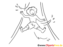 Rutschen im Freibad Zeichnung, Clipart, Bild schwarz-weiss, Grafik, Comic Rutschen im Freibad Zeichnung, Clipart, Bild schwarz-weiss, Grafik, Comic