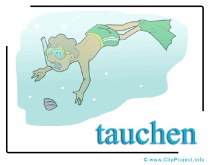 Taucher Clipart free