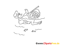 Taucher Zeichnung, Clipart, Bild schwarz-weiss, Grafik gratis Taucher Zeichnung, Clipart, Bild schwarz-weiss, Grafik gratis