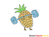 Ananas Clipart, Bild, Cartoon gratis