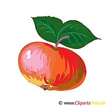 Apfel Cartoon, Bild, Illustration, Clip Art