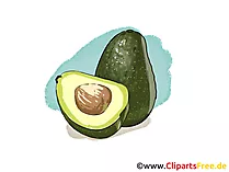 Avokado Illustration, Bild, Clipart kostenlos