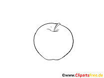 Bild zum Malen Apfel Bild zum Malen Apfel