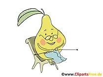 Birne Clipart, Bild, Cartoon gratis