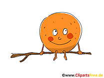 Cartoon-Clipart Orange