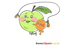 Freen Cliparts Vitamine und Früchte