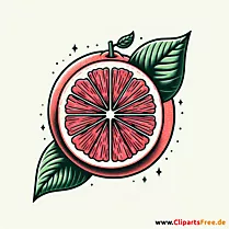 Grapefruit Clipart zum Thema Obst