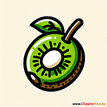 Kiwi Clipart zum Thema Obst