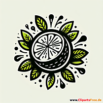 Limette Clipart zum Thema Obst