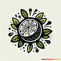 Limette Clipart zum Thema Obst