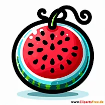 Melone Clipart zum Thema Obst
