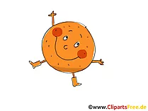 Orange Clipart, Bild, Cartoon gratis