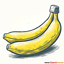 Pisang Clipart - Obst Bilder