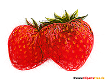 Rote Erdbeeren auf dem weißen Hintergrund PNG Bild