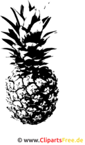 Schwarz Weiss Cliparts Ananas