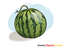 Wassermelone Illustration, Bild, Clipart kostenlos Wassermelone Illustration, Bild, Clipart kostenlos
