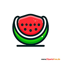 Wassermelone Symbol Clipart, Bild, Illustration